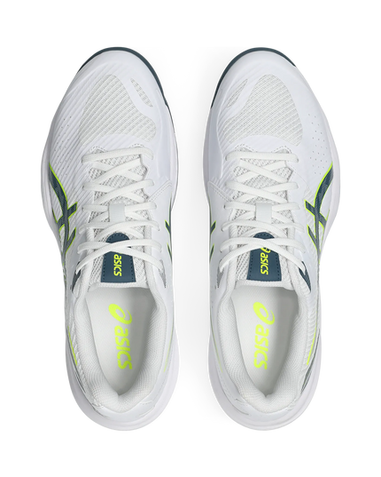Asics Beyond FF 2 white raw indigo top view