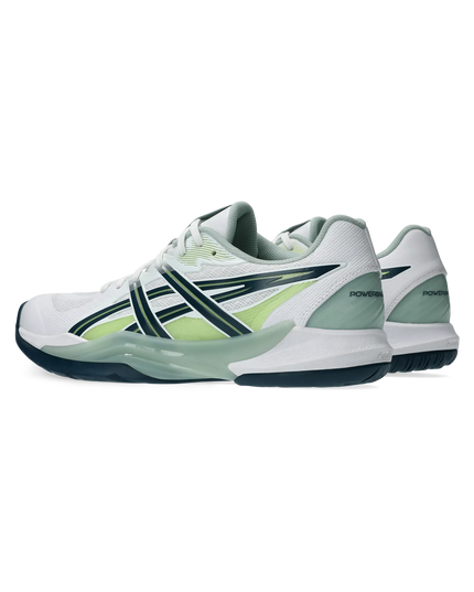 Asics Powerbreak FF white light green angle 2