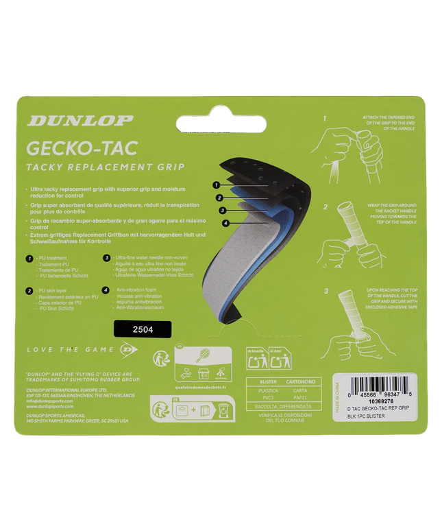 Dunlop Gecko Tac Grip black back