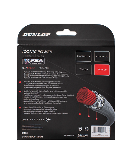 Dunlop Iconic Power 1.10 mm - String Set 10 m back