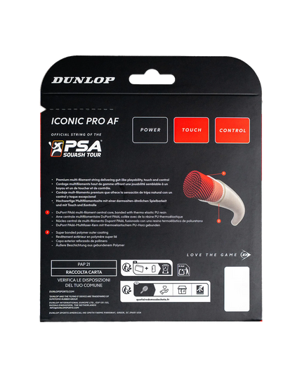 Dunlop Iconic Pro AF 1.22 mm - String Set back