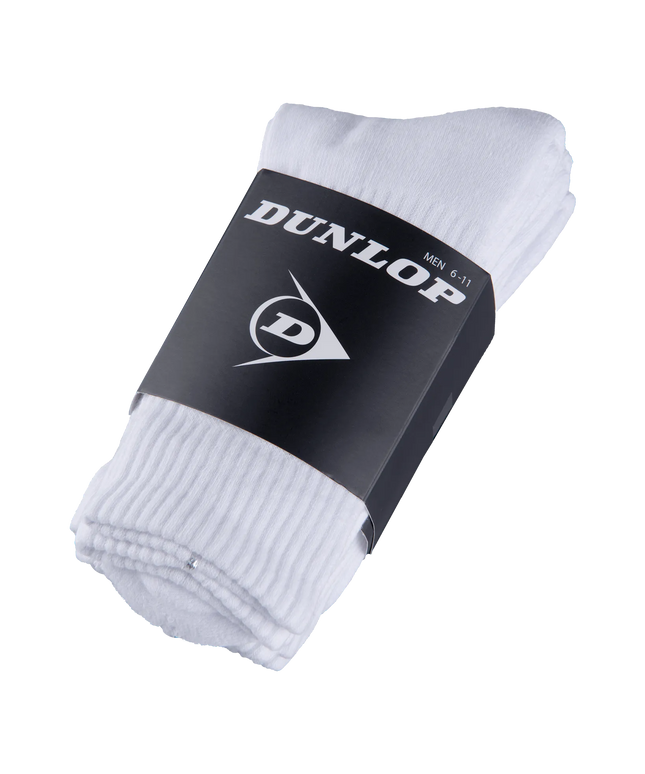 Dunlop Men's Crew Socks white packaging