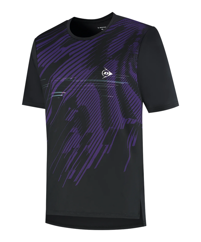 Dunlop Mens Game Tee 1 black purple