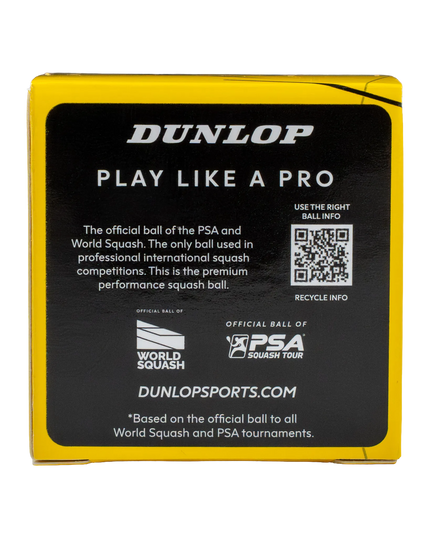 Dunlop Pro Squash Ball packaging 2