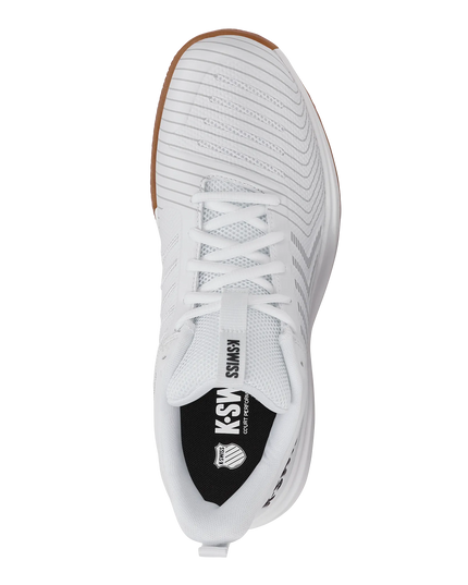 K-Swiss Ultrashot Light Indoor white / black / silver top view