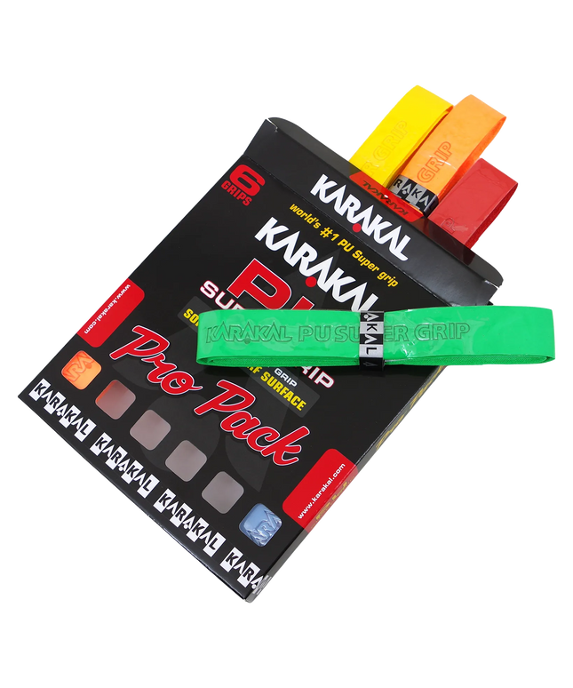 Karakal PU Super Grip Assorted Pro Pack open packaging