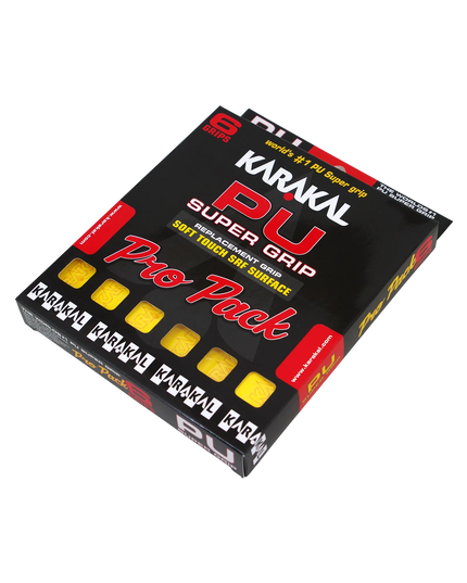 Karakal PU Super Grip Yellow Pro Pack
