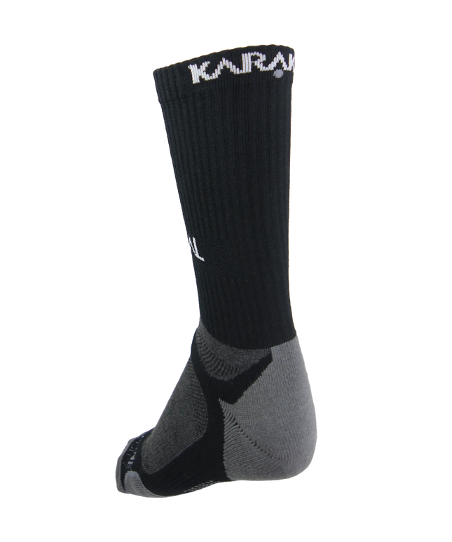 Karakal X4+ Men's Mid Calf Technical Socks black grey back