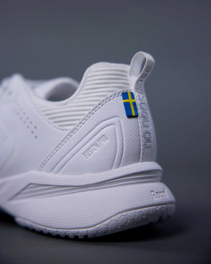Salming Fusion Pro white heel