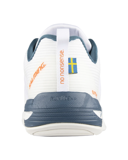 Salming Viper Pro white blue heel