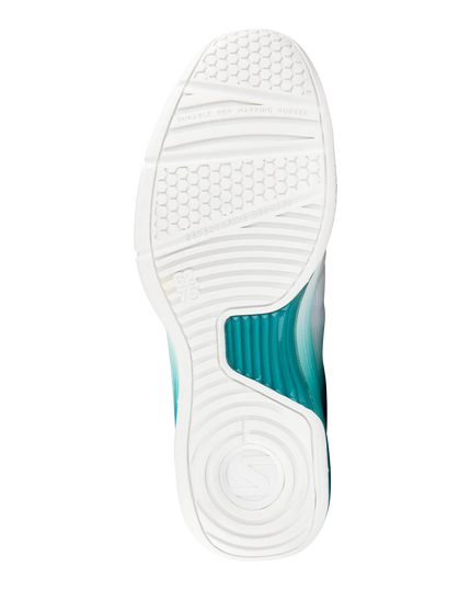 Salming Viper Pro white turquoise sole