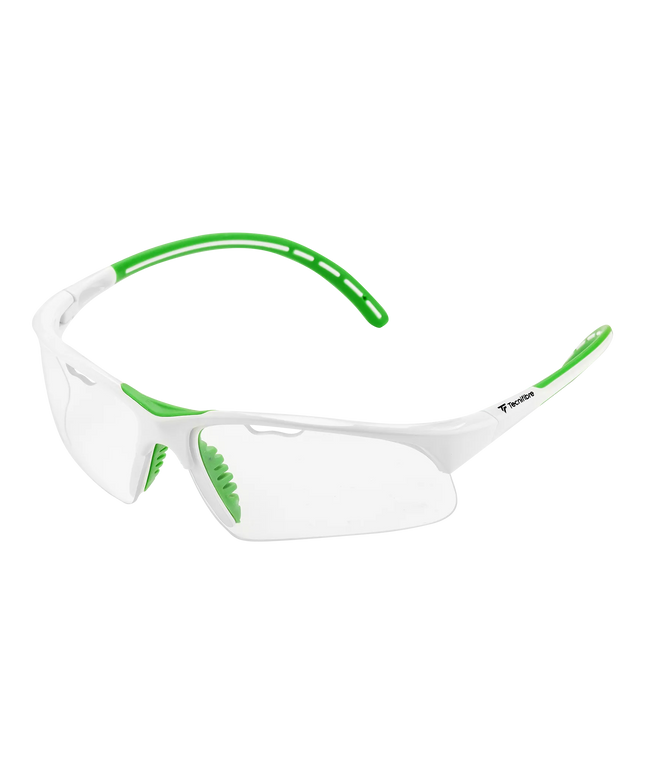 Tecnifibre Squash Goggles white green